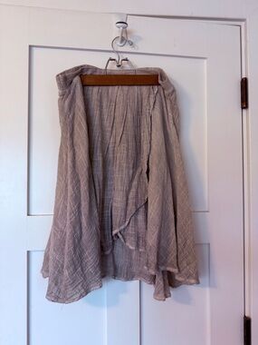 Anthropologie Tina Jo Light Taupe Flowy Women's Skirt